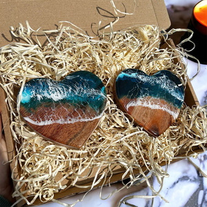 Posavasos <span class=keywords><strong>de</strong></span> Resina Hechos a Mano <span class=keywords><strong>de</strong></span> la Mejor Calidad, Color Azul para Bebidas, Posavasos Modernos para Bar, <span class=keywords><strong>Cocina</strong></span>, Hogar, Apartamento - Product Image 3