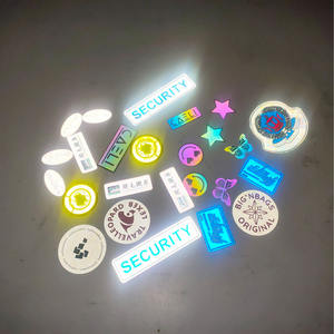 カスタムロゴブランド名リムーバブルフックループサービスPVC hi viz反射パッチラベルバッジバッグ犬トレーニングハーネスベスト - Product Image 3