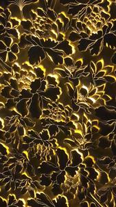 لوحة جدارية حديثة التصميم ثلاثية الأبعاد مع إضاءة LED ونقش جلدي وتطريز، لوحة خلفية مقاومة للماء لتزيين الجدران - Product Image 4