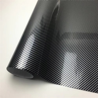 Film vinyle adhésif 5D effet carbone brillant 100*30cm pour moto, tablette, autocollants et décalcomanies, accessoires auto