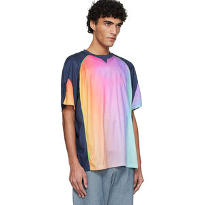 Camiseta de Fútbol Personalizada para Hombre, Estilo Urbano, Holgada, Multicolor, de Manga Corta - Product Image 2