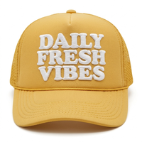 Gorra Trucker Personalizada de Espuma con Malla Trasera, Visera Curva, Perfil Alto, Cierre Ajustable, Estilo Retro, Gorras de Béisbol, Gorras Camionero, Casquette