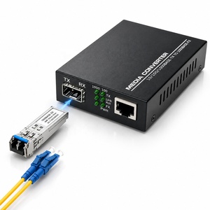 Convertisseur <span class=keywords><strong>Fibre</strong></span> vers RJ45 10/100/1000M Non Géré Gigabit SFP, Transceiver Monomode 120Km, Vente en Gros Fabricant - Product Image 2