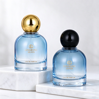 Flacon de parfum vide de luxe en verre de 50 ml, personnalisable avec logo, avec boîte, sac et capuchon pulvérisateur à sertir – Stock disponible