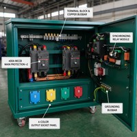 Armoire de Synchronisation Extérieure IP54 en SUS304 de Haute Qualité 380V 400V 3P5W 50Hz 60Hz pour l'Intégration Solaire Photovoltaïque et Éolienne Renouvelable