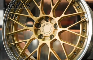 JJSEES Jantes en alliage d'aluminium forgé à deux pièces à profil profond 18 pouces 5x112/5x114.3/5x120 pour concessionnaires <span class=keywords><strong>Audi</strong></span> Mercedes BMW - Product Image 4