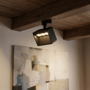 Projecteur LED COB mural polarisé moderne CE RoHS, 3 ou 5 têtes, linéaire, forme carrée, pour musées et supermarchés, haute performance - Product Image 5