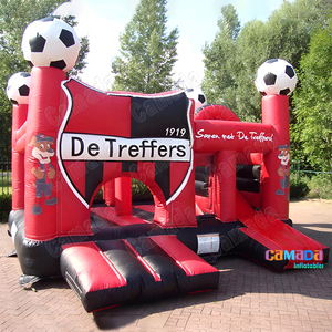 Thiết Kế Mới Thương Mại Cấp Bouncy Lâu Đài Combo Trượt Fubball hupfburg Bóng Đá Bóng Đá Nhà Bị Trả Lại Cho Trẻ Em - Product Image 2