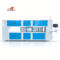 Máquina de Corte CNC Automática de Doble Estación de Trabajo para Cartón Corrugado, con Sierra de Hilo para Producción de Formas Irregulares
