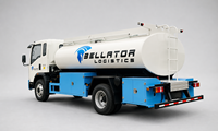 Camion de ravitaillement mobile HOWO léger 4x2, 5m³ ou 8m³, avec système de distribution et pompe haute pression