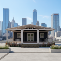 Casa Contenedor Modular Expandible de Doble Ala con Techo Inclinado, Precio de Fábrica, Calidad Superior, para Viviendas Modernas Pequeñas