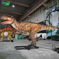 Modèle de dinosaure animatronique Spinosaurus grandeur nature pour extérieur, en bois fait main, pour jardin, aire de jeux publique, centre commercial, parc d'aventure