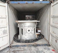 Four de fusion de ferraille d'acier en fonte 500KG 1 tonne 2 tonnes Four de fusion de ferraille d'acier