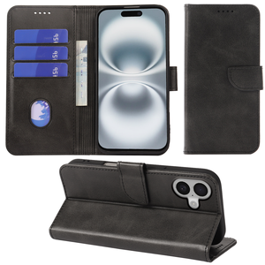 Étui de téléphone magnétique de luxe en cuir pour <span class=keywords><strong>iPhone</strong></span> 16 Pro Max 15 Plus 17 Air 14 <span class=keywords><strong>13</strong></span>, portefeuille avec <span class=keywords><strong>rabat</strong></span> et support S24 - Product Image 4