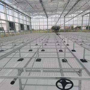 Grands bancs de serre avec système de culture en <span class=keywords><strong>plateau</strong></span> et système de table d'irrigation par flux et reflux en maille d'acier galvanisé à chaud - Product Image 3