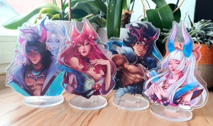OEM Odm อะคริลิกสแตนดี้ League of Legends อะคริลิกสแตนดี้ Spirit Blossom Ahri Aphelios Syndra Snow Moon <span class=keywords><strong>Kayn</strong></span> - Product Image 3