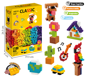 1100 mảnh ghép xây dựng sáng tạo giáo dục tự làm, đồ chơi xếp hình nhựa cho trẻ nhỏ - Product Image 2