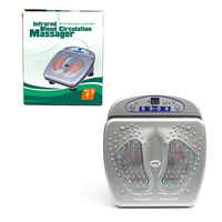 Masseur de pieds sans fil télécommandé Machine de circulation sanguine chauffante Vibration des pieds Compresse chaude Circulateur de sang