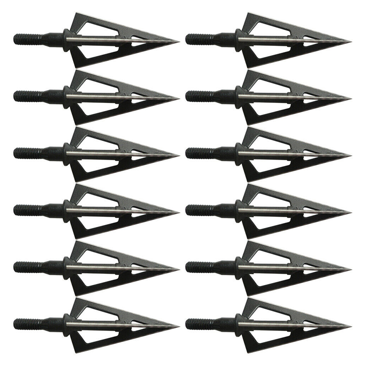 3Blade 100 Grain Black Widow Arrowhead Black Widow Archery Arrow Tip Hunting Shooting Compound弓Crossbow Arrow Broadhead