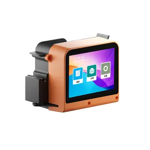 Printer Inkjet genggam portabel, mesin cetak stiker tato Logo plastik keramik kaca warna Mini tahan air
