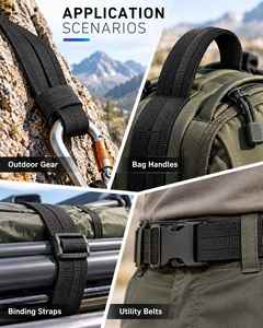 900D Heavy Duty Polypropylene PP Textured Woven <b>Webbing</b> Thick <b>Strap</b> for Outdoor Gear Bag Handle Belt Binding Accessories - Product Image 4