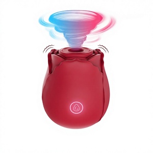 Vibrateur silencieux en forme de rose, design Happy Encounter, pour femmes, jouet sexuel pour adultes. - Product Image 1