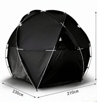 Dôme sphérique portable pour animaux de compagnie, résistant au vent et à l'eau, tente extérieure pour chiens de grande et moyenne taille, par temps froid
