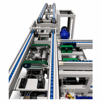 Nouveau Convoyeur à Chaîne à Vitesse Variable en Aluminium Personnalisable avec Rails de Guidage pour Usine de Fabrication, Convoyeur à Chaîne à Double Vitesse pour l'Assemblage