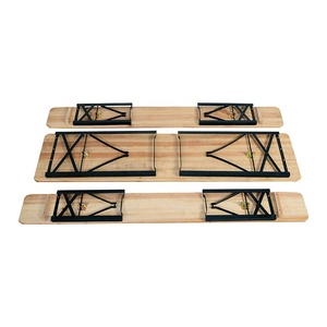 Портативный уличный деревянный складной столик - Product Image 5