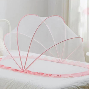 Moustiquaire <span class=keywords><strong>de</strong></span> <span class=keywords><strong>lit</strong></span> bébé confortable, pliable, portable, mignonne, respirante, anti-insectes, en maille 100% polyester, toutes saisons - Product Image 1