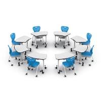 Bureau d'ordinateur portable à hauteur réglable assis debout Table de poste de travail d'ordinateur d'école mobile