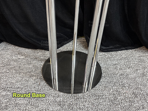 Candélabre <span class=keywords><strong>en</strong></span> métal argenté à 5 bras avec base ronde <span class=keywords><strong>en</strong></span> fer pour allée, idéal pour la décoration d'événements, de fêtes et de mariages - Product Image 2