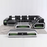 Wohnzimmermöbel Modernes Funktionales Eck-Ledersofa für Projekte von Foshan Fabrik-Lieferant