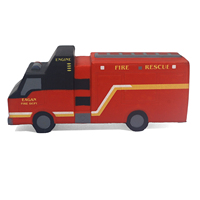 Balle anti-stress camion de pompiers avec logo personnalisé, jouet en mousse souple à presser, anti-stress, soulagement de l'anxiété, cadeau sur le thème de la lutte contre l'incendie et de la sauvetage
