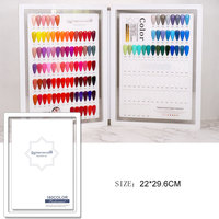 Livre d'affichage de vernis à ongles de haute qualité, carte de couleurs goutte d'eau avec poignée pour présentoir de vernis gel, fournitures pour ongles