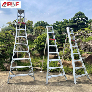 <span class=keywords><strong>Échelle</strong></span> à fruits en aluminium EN131 à double support réglable pour la cueillette et la récolte en verger - Product Image 1