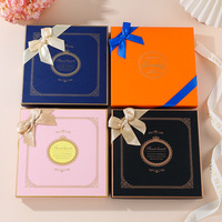 Meilleure Vente : Boîte d'emballage recyclable pour macarons et bonbons, 9 compartiments colorés, avec couvercle transparent et doublure en éponge, idéale pour Noël