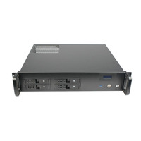 Châssis pc industriel 2U 4 baies d'échange à chaud, montage en rack de 19 pouces, châssis de serveur mini itx