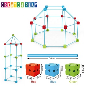 Bloques de Construcción Creativos de Tubos para Niños, Juguete de Construcción de Túneles y Castillos, Kit de Construcción de Casas de Juego para Interiores y Exteriores - Product Image 6