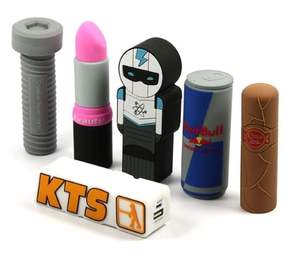 Banco de Energía 3D de PVC con Logotipo Personalizado, 2600 mAh, Diseño OEM, Carga Rápida Micro USB, Iluminación LED - Product Image 1