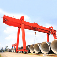 MG Type Rail Mobile Double Beam Gantry Crane with Electric Trolley