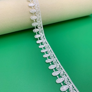 Tissu de dentelle Voile suisse personnalisé Dubaï Rose blanche africaine vente <span class=keywords><strong>en</strong></span> gros pas cher tissu <span class=keywords><strong>en</strong></span> <span class=keywords><strong>ligne</strong></span> garniture de dentelle à paillettes brillantes - Product Image 6