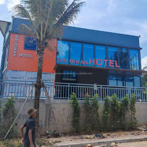 Двухэтажный стальной модульный дом-гостиница для гостиничного контейнерного жилого дома - Product Image 2