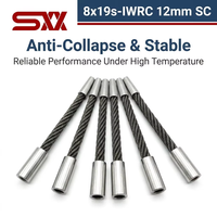Cable de Acero para Elevador de Larga Vida Útil 8x19S-IWRC 12mm, Cable de Elevación de Alta Velocidad 1570MPa, Componente Colgante para Máquina de Tracción