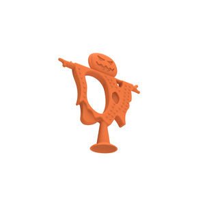 Mordedor de Silicona para Bebé, Diseño de Calabaza Monstruo, Juguete de Dentición Suave Unisex de 0 a 24 Meses - Product Image 4