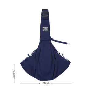 Yüksek kalite özelleştirilmiş ayarlanabilir yeni evcil hayvan taşıyıcı torba düz renk küçük orta kedi köpek Sling taşıyıcı - Product Image 4