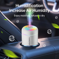 Mini humidificateur d'air USB, diffuseur d'arômes, purificateur d'huiles essentielles, pulvérisateur de brume froide, humidificateur de bureau LED pour la maison et la chambre