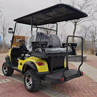 Voiturette de golf électrique tout-terrain 4 roues 48V avec suspension indépendante pour navette de site touristique