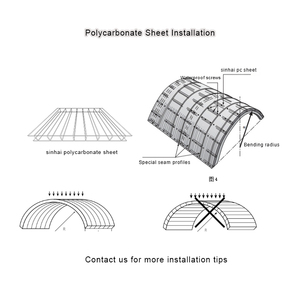 Protection UV contre la lumière du jour Panneau mural en polycarbonate alvéolaire 4x8 écologique et résistant au feu avec garantie de 10 ans - Product Image 5