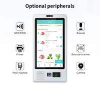 Máquina de Pedidos con Pantalla Táctil Multi-OS para SDK, Lector de Tarjetas NFC, Escáner de Códigos QR, Kiosco de Autoservicio para Restaurantes
